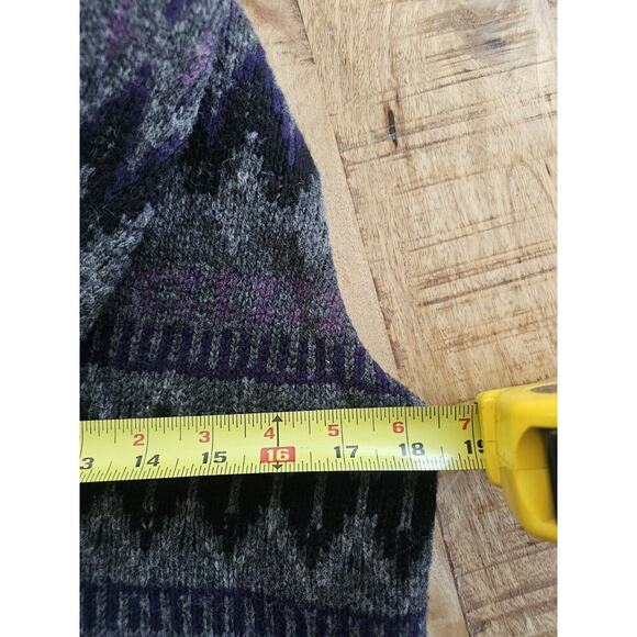 Lauren Ralph Lauren 100% Wool Aztec Vest Womens Size M Preppy Southwestern - Picture 6 of 7